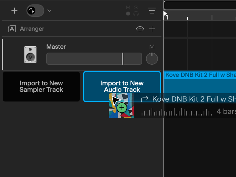 Smart track creation in Cakewalk Next