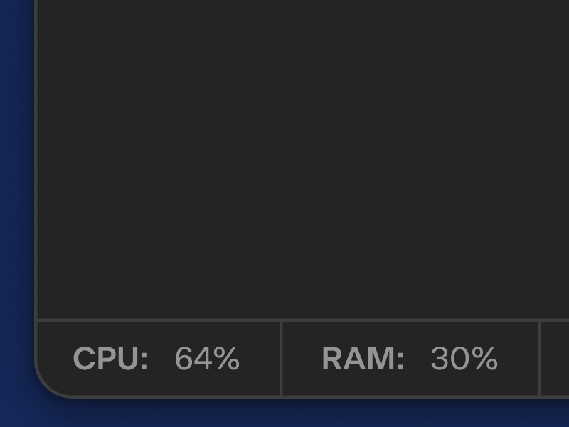 Status bar in Cakewalk Next